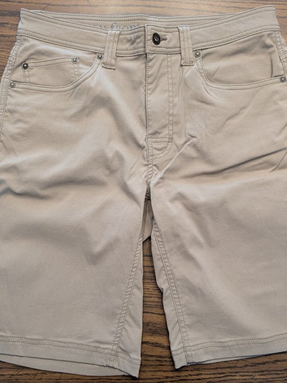 Men's Prana Brion Shorts Cream Khaki